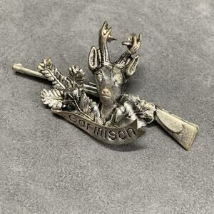 Vintage Hunting Brooch Stag Garmisch Bavaria Germany
